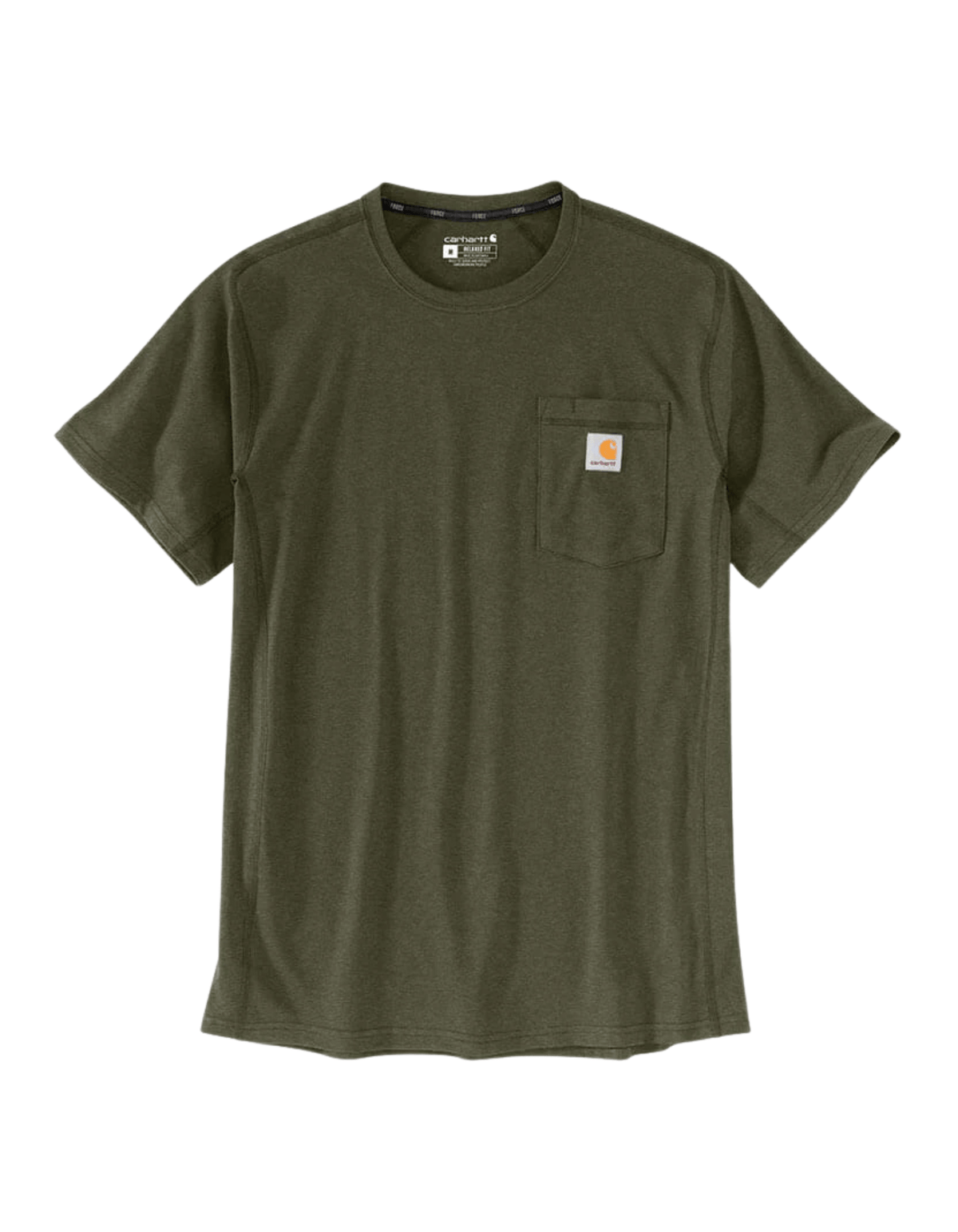 Carhartt Force Pocket T Shirt (Basil Heather) - City of Bulls Clothing & Apparel -