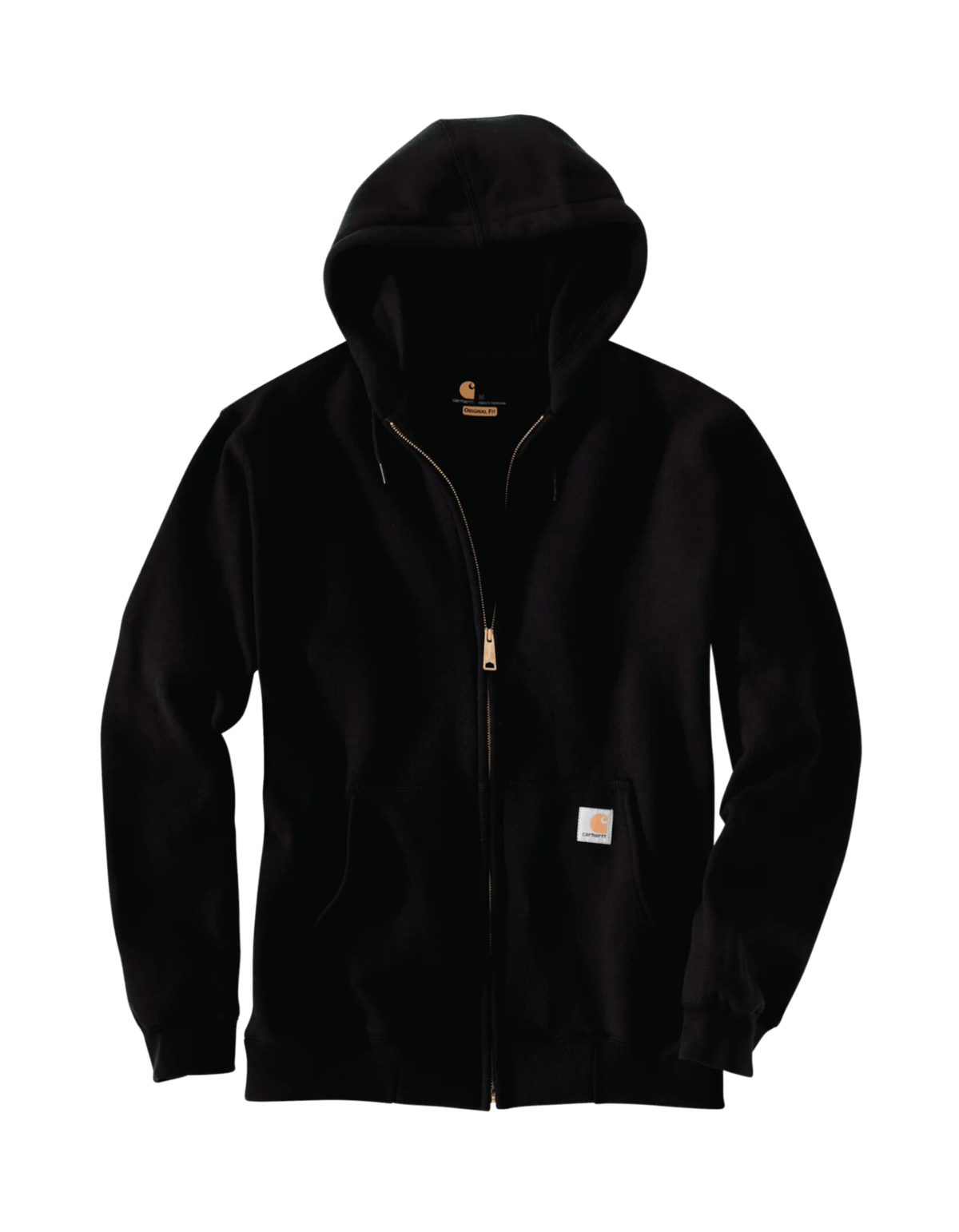 Carhartt Loose Fit Midweight Full Zip Sweatshirt (Black) - City of Bulls Clothing & Apparel -