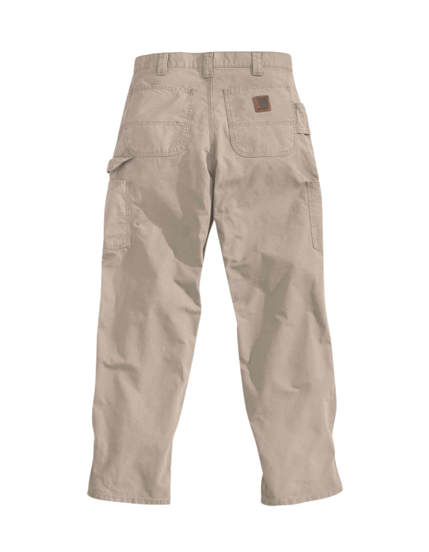 Loose Fit Canvas Utility Work Pants (Tan) - City of Bulls Clothing & Apparel -