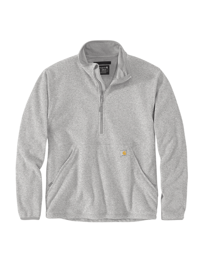 Carhartt Half Zip Fleece Pullover (Heather Grey) - City of Bulls Clothing & Apparel - 