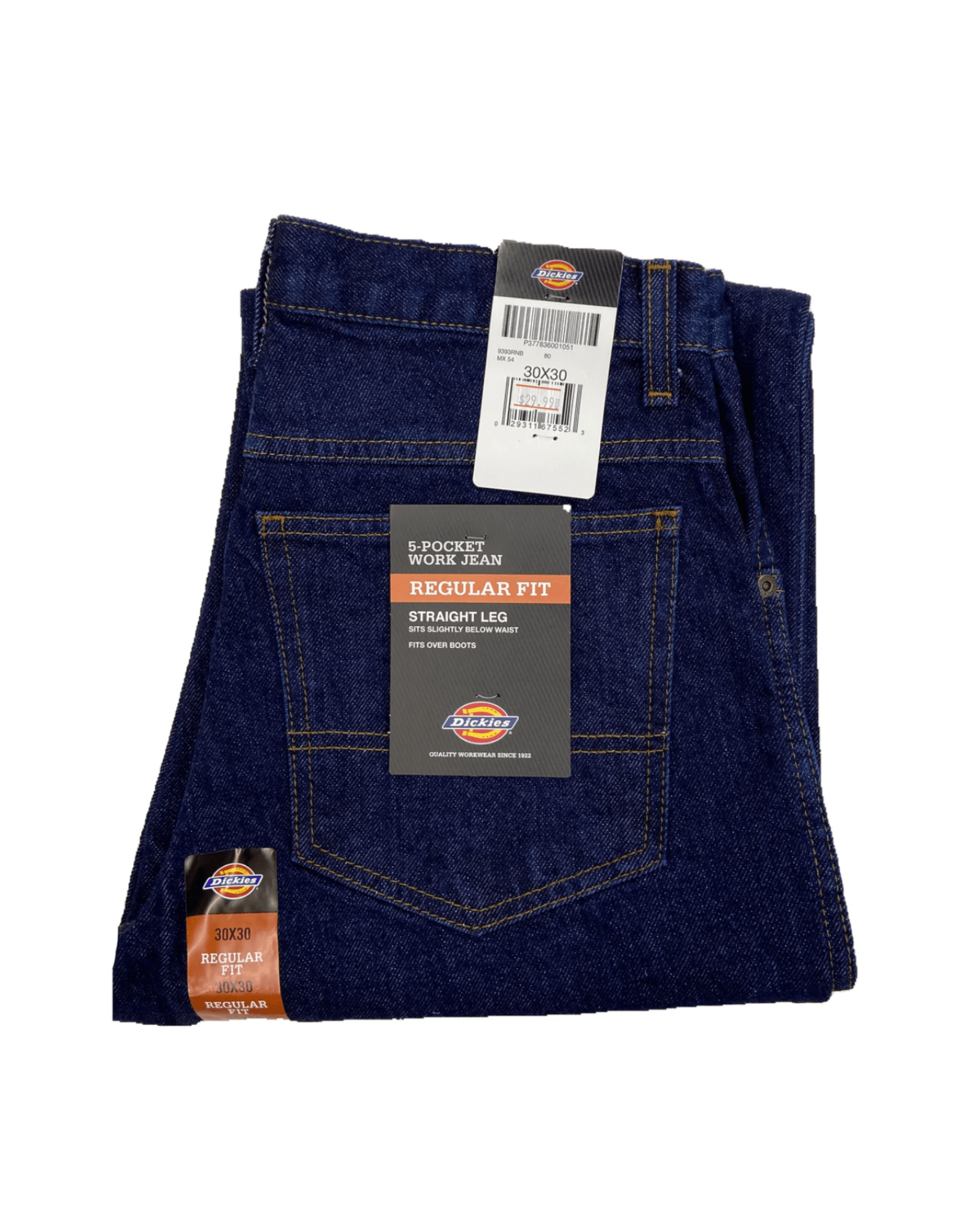 Dickies 5 Pocket Jean (Indigo Blue) - City of Bulls Clothing & Apparel - 