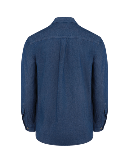 Dickies Denim Long Sleeve Work Shirt (Indigo Washed) - City of Bulls Clothing & Apparel - 